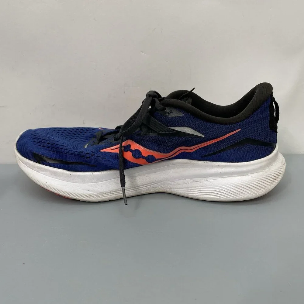 Saucony Ride 15 Sneakers Shoes Running Training Athletic Blue Mens 10.5